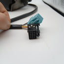 Driver side heated side mirror with turn signal arrow