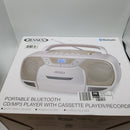 Jensen CD/Cassette/Bluetooth Boombox Color- Champagne
