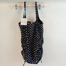 Panache Women's Petite Anya Spot Bra-Sized Balconnet Tankini, Black/White, 36DD