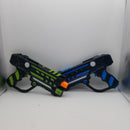Rechargeable Laser Tag 360° Sensors + Innovative LCDs, HeroSync, 4 Set - Gifts for Teens and Adults Boys & Girls Outdoor Games - Cool Group Activity Family Fun - Gift for Kids Ages 8-12 +  1076