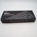 XVX MK61 60% Mechanical Keyboard Wireless, Ultra-Compact 2.4G Rechargeable Gaming Keyboard, RGB Backlit Ergonomic Keyboard for Windows Mac PC Gamers(Coral Sea Theme, Gateron Yellow Switch)