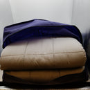 YnM Weighted Blanket” Heavy 100% Oeko-Tex Certified Cotton Material with Premium Glass Beads (Light Grey, 60''x80'' 17lbs), Suit for One Person(~160lb) Use on Queen/King Bed. 1081