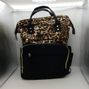 Laptop Backpack Women Teacher Backpack Nurse Bags, 15.6 Inch Womens Work Backpack Purse Waterproof Anti-theft Travel Back Pack with USB Charging Port,Leopard. 1081