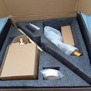 SOOOHOT Brushed Gold Shower Fixtues, Tub and Shower Faucet Set Combo with 12 Inch Gold Shower Head and Tub Spout, Gold Shower Head and Handle Set (Valve Included)
