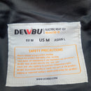 DEWBU Soft Shell Heated Jacket with Battery Pack and Detachable Hood Outdoor Electric Heating Coat, Grey, M