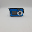 Waterproof Camera 48MP Image 10FT Underwater Camera 2.7K Video Waterproof Digital Camera Underwater Video Camera for Snorkeling,Vacationï¼ˆBlueï¼‰  1085