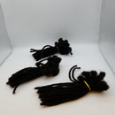 YONNA Human Hair Microlocks Sisterlocks Dreadlocks Extensions 60Locs Full Handmade (Width 0.4cm) 8inch Natual Black