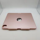 iPad Touch Keyboard Case for iPad Pro 12.9" 5th Gen 2021,ONHI Wireless 360 Rotatable with Touchpad Rainbow Backlights Compatible with iPad Pro 12.9" 4th Gen 2020 / 3rd Gen 2018 (Rose Gold)