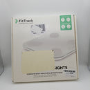 FitTrack Dara Smart BMI Digital Scale - Measure Weight and Body Fat - Most Accurate Bluetooth Glass Bathroom Scale (White)