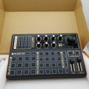 K300 Sound Mixer Board, Audio Interface with DJ Mixer, Voice Changer Sound Card with Multiple Sound Effects and LED Light for Guitar/Live Streaming/Recording/Gaming/Podcasting/Tiktok/YouTube/PC