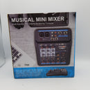 Viiart Wireless Audio Mixer Sound Board-4 Channel Digital Bluetooth Computer Compatible Input DJ Controller Sound Mixer 48V Phantom Power Microphone in,Headphone Jack Stereo DJ Streaming (M4C)