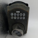 Schlage BE365 V CAM 716 Camelot Keypad Deadbolt, Electronic Keyless Entry Lock, Aged Bronze