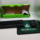 Wireless Keyboard and Mouse,61 Key Rainbow Backlit Gaming Keyboard with Keyboard Wrist Rest,Rechargeable 4000mAh,Mechanical Feel,Ergonomic,Quiet,RGB Mute Mice for PS4,Xbox One,Desktop,PC
