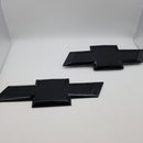 Official Authorized Genuine Grille & Tailgate Bowtie Emblem for Chevy Silverado. (Full Black)