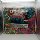 Lush Decor Boho Chic Reversible 3 Piece Quilt Bedding Set, Full/Queen, Turquoise/Navy
