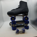 CHICAGO SKATES Men's Classic Roller Skates-Premium Black Quad Rink Skates-size 10