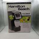 Hamilton Beach (49974) Single Serve Coffee Maker, Compatible with pod Packs and Ground Coffee, Flexbrew, Black (Renewed)
