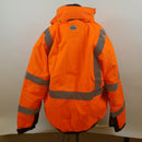 High Visibility Reflective Winter Bomber Jacket, Black Bottom, Zip Out Fleece Liner, ANSI Compliant, Ergodyne GloWear 8381 Orange 3XL