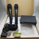 Rockville RKI65BT Dual UHF Wireless Microphones+Bluetooth Karaoke Mic Interface, Black