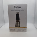 Brim Electric Handheld Burr Coffee Grinder, Simple One-Touch Operation, 9 Precise Grind Settings from Espresso to French Press, Removable 30g Ground Container for Easy Clean Up, Stainless Steel/Black