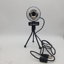 PC Webcam with Ring Light| 1080P HD Webcam with Microphone for Desktop, Laptop, Mac| Auto-Focus Computer Webcam with Tripod, Adjustable Brightness| USB Camera for PC, Zoom, Skype, YouTube, Streaming