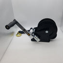 Bravex Boat Trailer Winch 2000lbs/907kg Heavy Duty Portable Hand Winch Marine Two Way Ratchet Manual Winch for Boat ATV RV Trailer