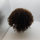 Kinky Curly Short Wigs for Black Women Human Hair Chocolate Brown Mix Medium Auburn Short Curly Human Hair Wigs for Black Women
