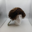 Kinky Curly Short Wigs for Black Women Human Hair Chocolate Brown Mix Medium Auburn Short Curly Human Hair Wigs for Black Women