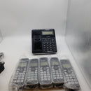 Panasonic KX-TG985 Expandable Cordless Phone System Link2Cell Bluetooth - 5 Handsets DECT 6.0 Bluetooth, Voice Assist, Low Battery Alert, Answering Machine, Call Blocking, Talking Caller ID, Black