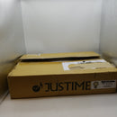 JUSTIME Traditional Schoolhouse Vintage Roman Pendulum Wall Clock Chimes Hourly with Westminster Melody. (PP-VR-LW Light Wood Grain)