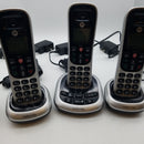 Motorola Cordless Answering System Base and 4 Handsets Black-Silver