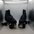 Chicago Men's Premium Leather Lined Rink Roller Skate - Classic Black Quad Skates-