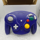 VTone Wireless Gamecube Controller, 2 Pieces 2.4G Wireless Classic Gamepad with Receiver Adapter for Wii Gamecube NGC GC (Black and Dark Blue)