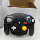 VTone Wireless Gamecube Controller, 2 Pieces 2.4G Wireless Classic Gamepad with Receiver Adapter for Wii Gamecube NGC GC (Black and Dark Blue)