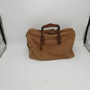 Duffle Bag for Men Waterproof Genuine Leather Canvas Travel Duffel Bags for Women Overnight Weekender Bag for Traveling, Brown