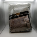 Fancy Collection 3pc King/California King Embossed Oversized Coverlet Bedspread Set Solid Silver New