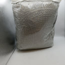Fancy Collection 3pc King/California King Embossed Oversized Coverlet Bedspread Set Solid Silver New