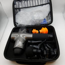 DUTYCE 14mm Deep Tissue Muscle Massage Gun - Handheld Percussion Massager with an Ultra Long Lasting 4800mAh 5C Lithium Rechargeable Battery - Includes 7 Speed Levels & 8 Massage Heads