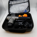 DUTYCE 14mm Deep Tissue Muscle Massage Gun - Handheld Percussion Massager with an Ultra Long Lasting 4800mAh 5C Lithium Rechargeable Battery - Includes 7 Speed Levels & 8 Massage Heads