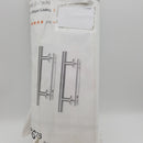 12 in. Stainless Steel Ladder Pull and Flush Sliding Barn Door Handle Set (2-Pack)