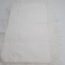 unite down 100% Real Mongolian Lamb Fur Cushion Cover/Pillowcase (12x20inch,White)