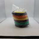 POLISHING PROS 6 Inch Curved Back Buffing & Polishing 8 Piece Kit; 5 Curved Back European Foam Pads; 1 Wool Pad; 5 Inch Backing Plate; 5/8'' to 5/16'' Thread Adapter