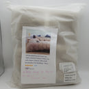 TIPTOE BEAR Duvet Cover Set, 100% Washed Cotton 3 Piece Set with Zipper Closure, Ultra Soft Breathable Chic Bedding, 1 Duvet Cover and 2 Pillow Shams, Beige King Size 104"x 90"(No Comforter)