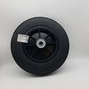 Harper Trucks WH 86 Flat-Free Solid Rubber 10-Inch by 2-Inch Ball Bearing Poly Hub Hand Truck Wheel