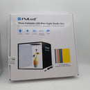 PULUZ 9.8"/25cm Foldable Portable Photo Studio Light Box, Adjustable Brightness Light Box Photography Lighting Shooting Tent Kit, with LED Lights and 12 Colors Backdrop