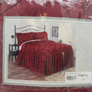 Marissa Chenille Bedspread Burgundy Queen