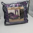 Kismet 12-pc. Bed-in-a-Bag Set Purple/Black Queen