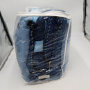 6-Piece Contemporary Bed Set With 3 Decorator Pillows Pastora-Blue King