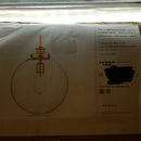 Penn 1-Light Natural Brass Large Pendant with Clear Glass
