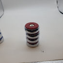 ZGDQ 2 Pack Shuffleboard Wax Powder Set with Shuffleboard Pucks 2-1/8'' (53mm) Blue&Red and Mini Dustpan and Mini Brush